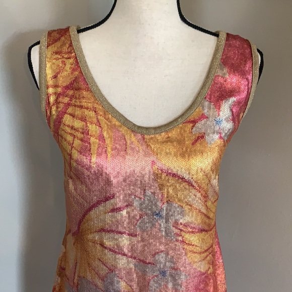 Angelo Marani 100% silk dress sequined perfect - Picture 3 of 13